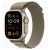 Apple Watch Ultra 2 49mm Titanium Case with Olive Alpine Loop S MREX3