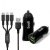 Budi 12W 2USB Car Charger with 3 in 1 Cable CC627T3B – Black