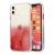 iPhone 11 Marble Pattern TPU + Acrylic Cover – Red