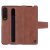 NILLKIN Aoge Leather Cover With Pen Slot for Samsung Galaxy Z Fold 3 5G – Brown