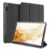 Samsung Tab S8/S7 DUX DUCIS Domo Series Tri-Fold Stand Flip Leather Cover – Black