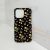 Kutis iPhone 13 Pro Yellow Floral Printed Cover – Black