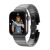 Green Acero Correa Link Bracelet for Apple Watch 42/44/45mm – Black