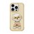Nimmy iPhone 15 Pro Puppy Pattern Embroidery Cover – Gold