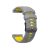 Silicone Samsung Watch 4/Garmin Venu 2+ Strap 40/44mm – Gray/Yellow