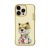 Nimmy iPhone 15 Pro Bear Pattern Embroidery Cover – Gold