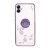 Rhinestone Flower Pattern SAM A04 4G – Purple