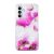 YB IMD Series SAM A04s Marble Pattern Cover – Purple Flower