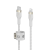 (CAA011BT1MWH)Belkin BOOST CHARGE™PRO Flex USB-C to Lightning Braided Silicone Cable 1M – White