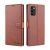 Azns Leather Samsung Galaxy A02s Cover – Brown
