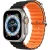 Green Lion Felex Silicone Watch Band 42/44/45/49MM – Black/Orange(GNFLXSWBBKOG)