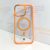iPhone 15 Pro Max Magsafe Duzon Transparent Cover – Orange