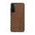 Kajsa Snake Pattern Cover Samsung Galaxy S21 Ultra – Brown