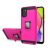 Hybrid Magnetic Ring Kickstand SAM A02s Cover Side Color – Pink