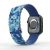 Green Silicone Magnetic Apple Watch Band 42/44/45mm – Navy Camouflage (GNMWB45MNC)