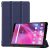 Tri-fold Stand Leather Cover for Lenovo Tab M8 (3rd Gen) – Dark Blue