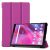 Tri-fold Stand Leather Cover for Lenovo Tab M8 (3rd Gen) – Purple