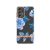 YB IMD Series SAM A33 5G Marble Floral Pattern Cover – Blue
