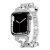 Green Bello Cyrstal Strap for Apple Watch 42/44/45mm – Silver (GNBLOWS45MSL)