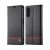 LC.IMEEKE Carbon Fiber PU Leather SAM A04s Flip Cover – Black