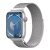 USAMS Milanese Stainless Steel Watchband + Cover for iWatch 42/44mm  – Silver