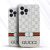 Q Series iP 12 Pro Leather Gucci Printed Cover – Gray