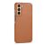 High Copy 1:1 Scale Leather Cover Logo Samsung Galaxy S22 plus – Brown