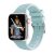 Green Elite Silicone with Style Strap for Apple Watch 45mm – Ice Blue