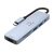 Goaltage 6-in-1 USB-C Hub 55W PD Dual USB with 4K HDMI Output – Silver HU01-6IN1