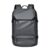 Mens Waterproof Laptop Backpack Leather Film Nylon Bag – Grey