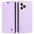 YIKATU Leather Flip iphone 14 Pro Cover  – Light Purple (YK-001)