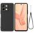 Vivo Y28 4G Liquid Silicone Cover with Hand Strap – Black