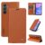 Samsung Galaxy A17/ A16/ A26 5G YIKATU YK-001 Leather Flip Cover Magnetic Closure – Brown