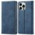 iPhone 16 Pro LC.IMEEKE Wallet Microfiber Flip Leather Cover – Blue