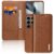 Samsung Galaxy S25 Ultra DUX DUCIS Leather Flip Cover – Brown