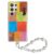 Samsung Galaxy S24 Ultra Magnetic Geometry Pattern Cover with Beads Strap