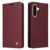 Samsung Galaxy A36 5G/A56 5G YIKATU YK-001 Stand Leather Flip Phone Cover – Wine Red