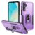 Samsung Galaxy A26 Military Ring Kickstand PC+TPU Cover – Purple + Black