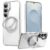 Samsung Galaxy S25+ PC+TPU Magnetic Kickstand Cover – Transparent