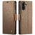 Samsung Galaxy A17 CASEME 023 Series RFID Blocking Stand Cover – Brown