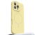 iPhone 16 Pro Max MagSafe Liquid Silicone + PC Camera Touch Button Cover – Light Yellow
