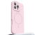 iPhone 16 Pro Max MagSafe Liquid Silicone + PC Camera Touch Button Cover – Pink