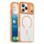 iPhone 17 Pro MagSafe TPU PC Clear Phone Cover – Orange