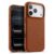 iPhone 17 Pro MELKCO Magsafe Genuine Leather+ PC Cover – Brown