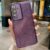 Samsung Galaxy A17 5G/4G TPU Camera Lens Glitter Sticker Cover – Transparent Purple