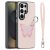 Samsung Galaxy S26 Ultra DUX DUCIS Luvy Series PU Leather Finger Ring/Strap – LightPink & Butterfly