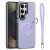 Samsung Galaxy S26 Ultra DUX DUCIS Luvy Series PU Leather Finger Ring/Strap – Lilac Purple & Shell