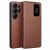 Samsung Galaxy S26 Ultra QIALINO View Window Leather Flip Cover – Brown