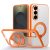 Samsung Galaxy S26+ SULADA Magsafe Anti-Fingerprint Matte TPU+PC Kickstand Cover – Orange