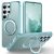Samsung Galaxy S26 Ultra Magsafe Kickstand TPU + PC Shockproof Cover – Lake Blue